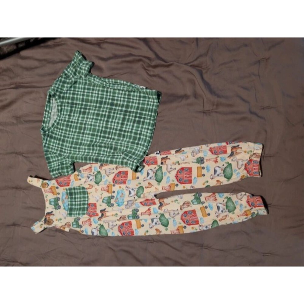 Bamboo romper set 12-18m